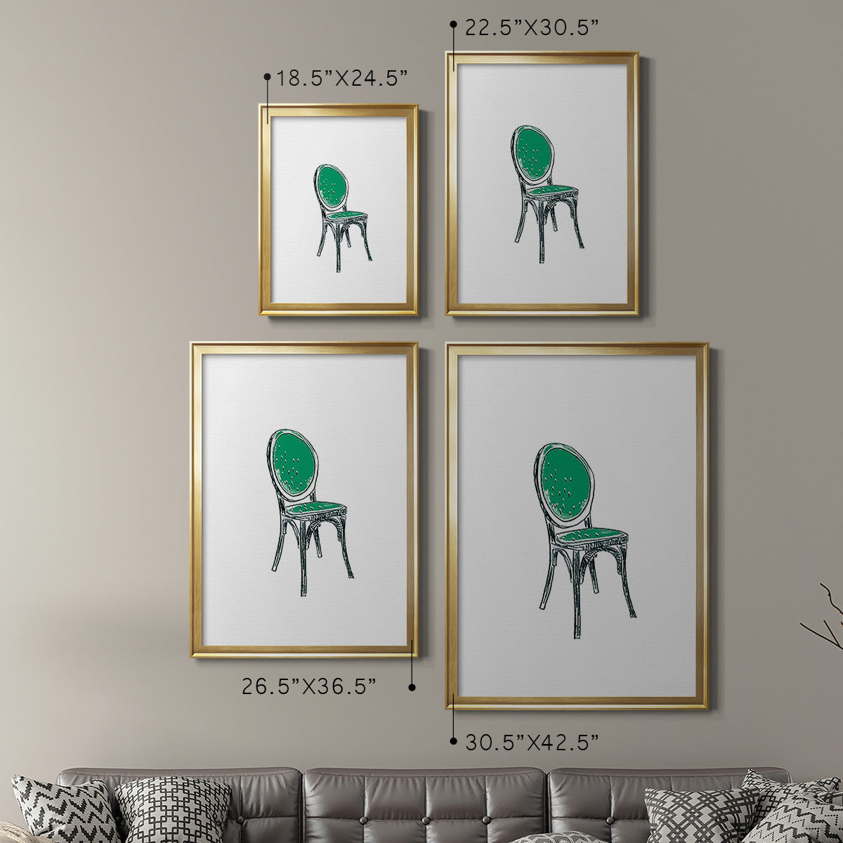 Take a Seat VIII - Modern Framed Canvas Print
