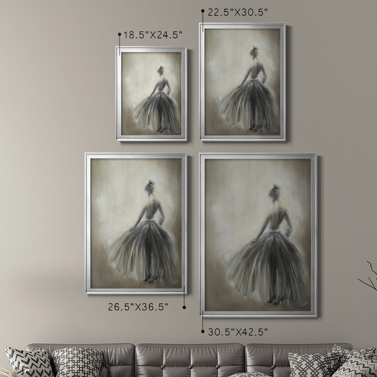 Over in the Light -  Framed Canvas Print