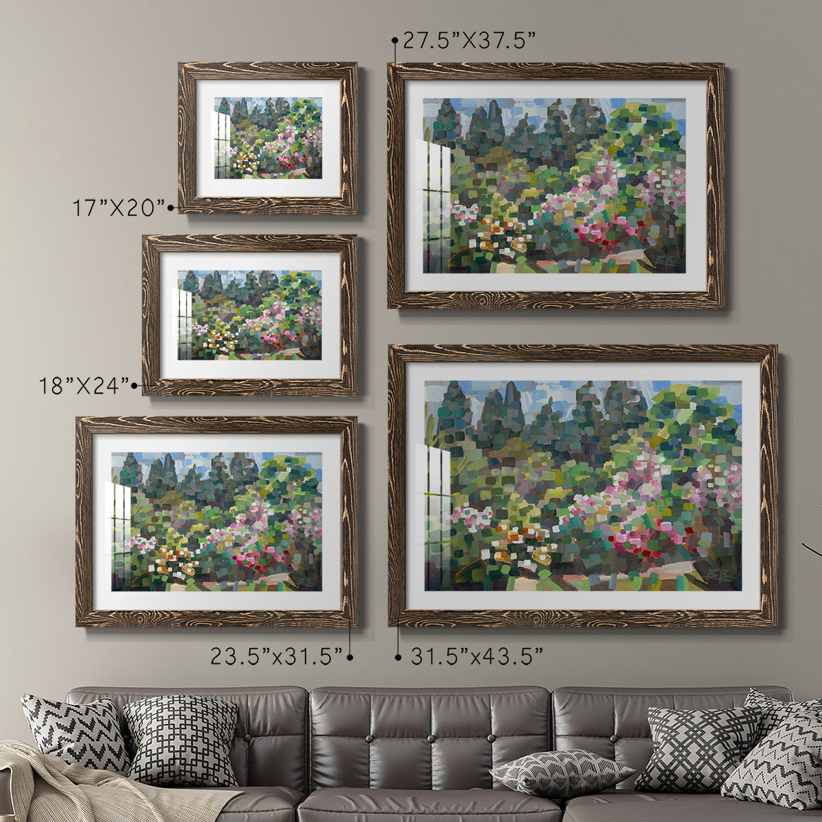 Arboretum in Spring-Premium Framed Print - Ready to Hang