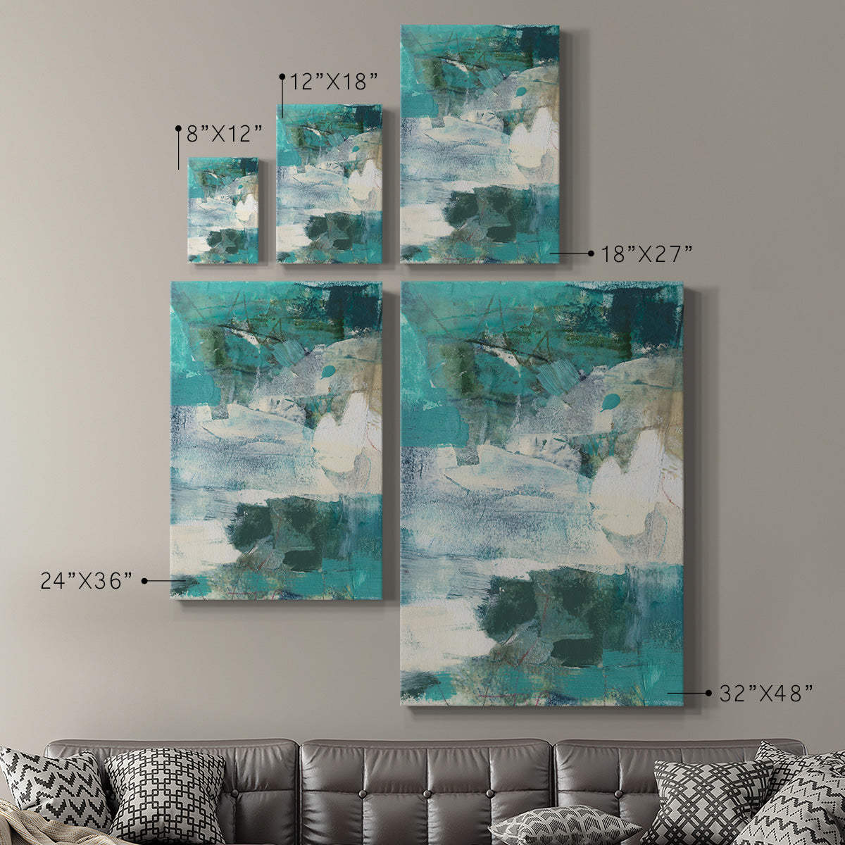 Terrene Abstract I Premium Gallery Wrapped Canvas - Ready to Hang