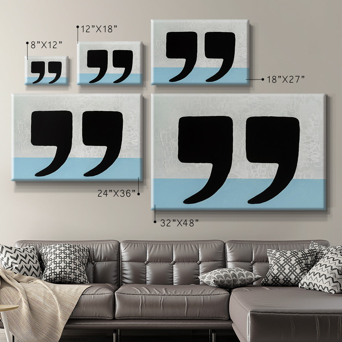 He Said She Said - Canvas Art Print