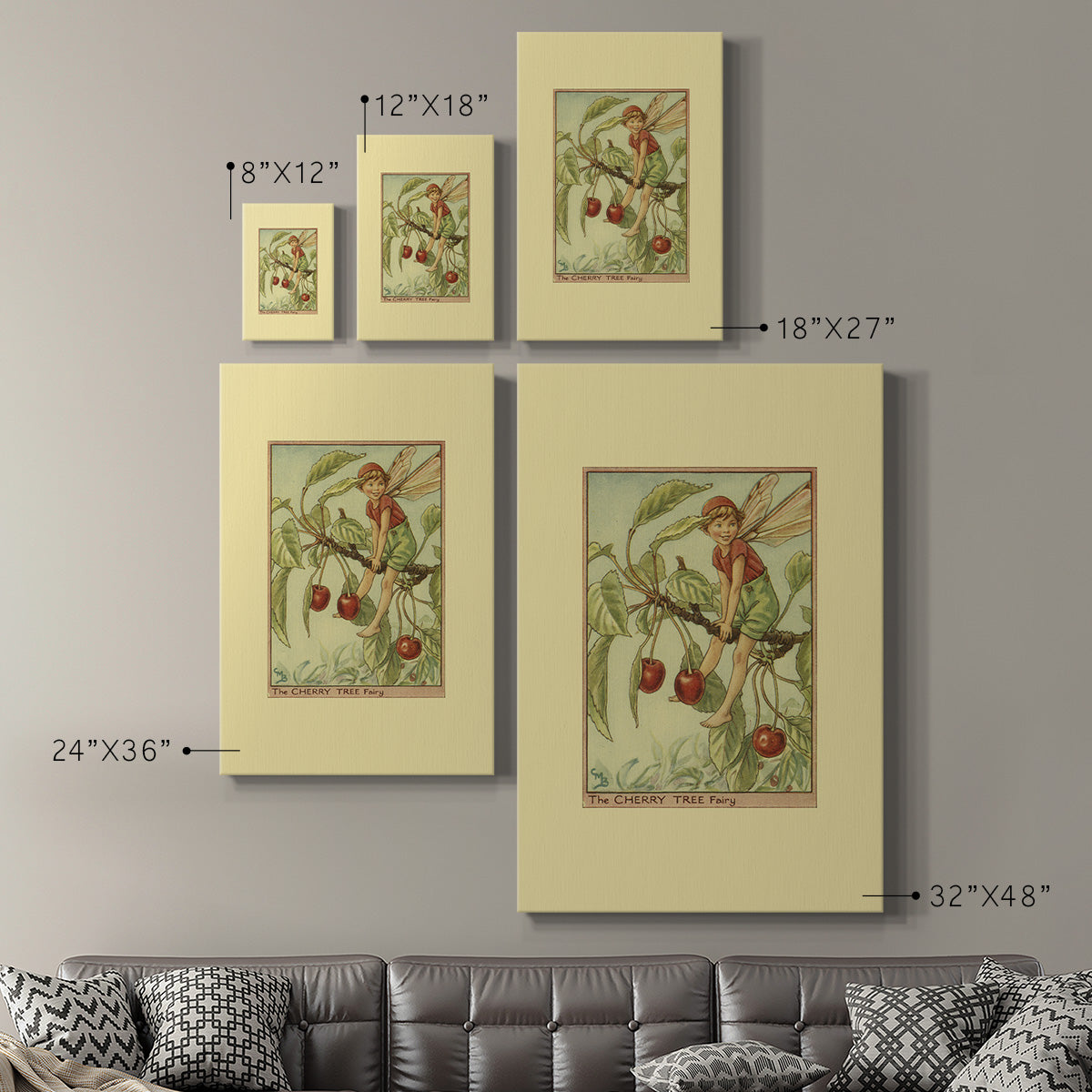 The Cherry Tree Fairy Premium Gallery Wrapped Canvas - Ready to Hang