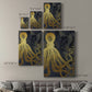 Octopus Ink Gold & Blue I Premium Gallery Wrapped Canvas - Ready to Hang