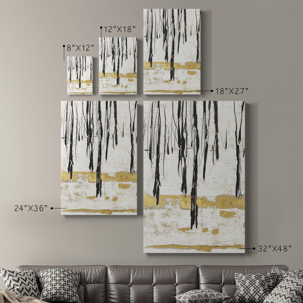 Gilded Winter II Premium Gallery Wrapped Canvas - Ready to Hang