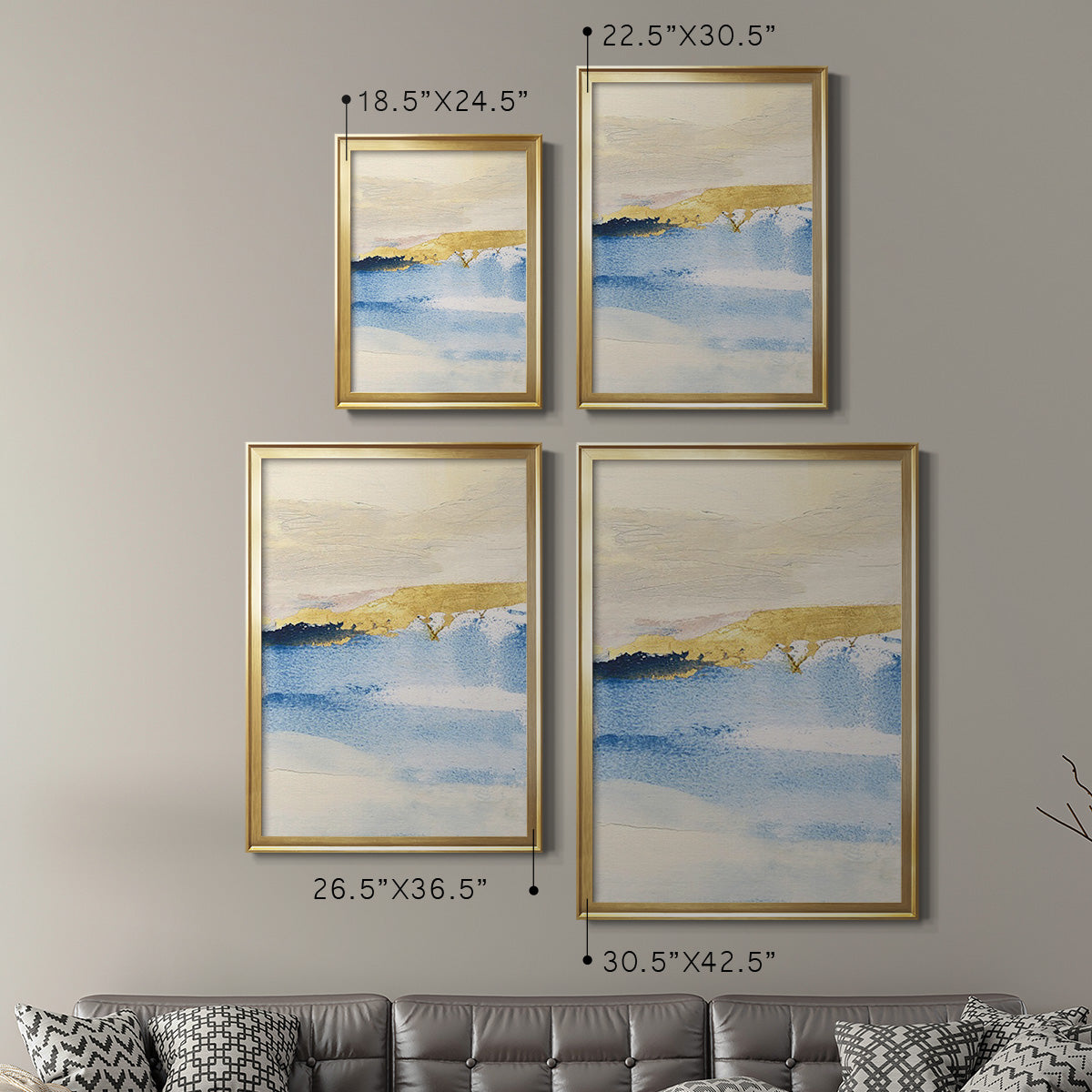 Pampa I - Modern Framed Canvas Print