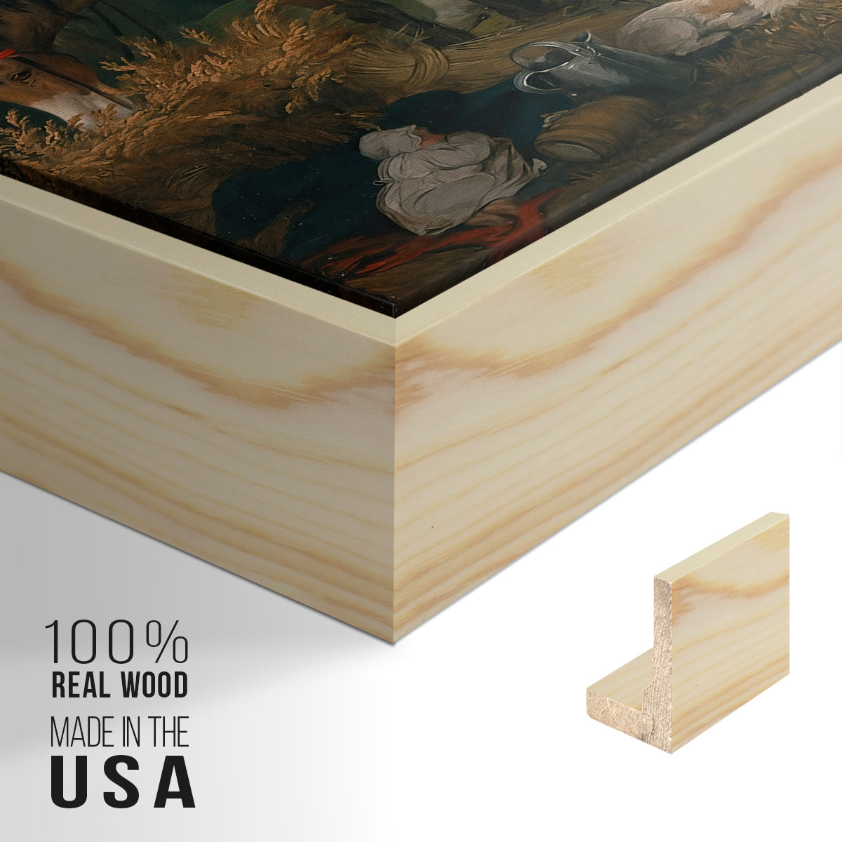 The Reapers, 1800 - Floater Framed Canvas Print