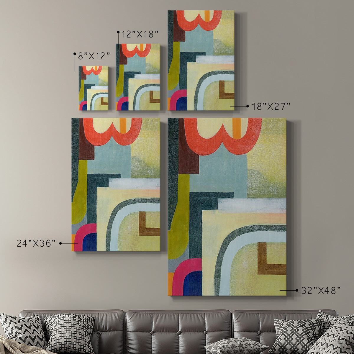 City of Rainbows II - Canvas Art Print