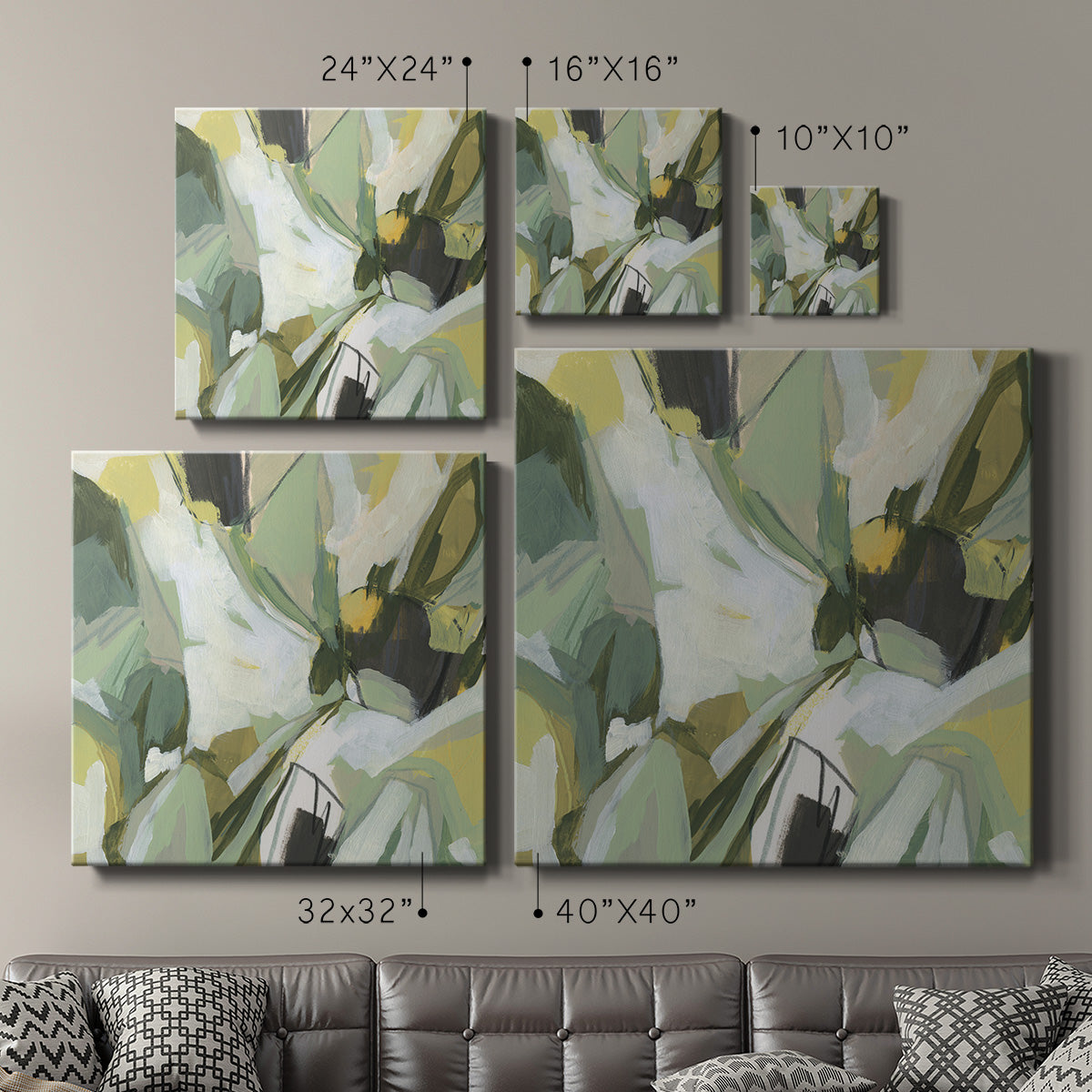 Electric Lichen I - Canvas Art Print