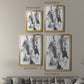 Graphite Abstract III - Modern Framed Canvas Print