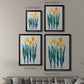 Tulips in a Row II - Modern Framed Canvas Print