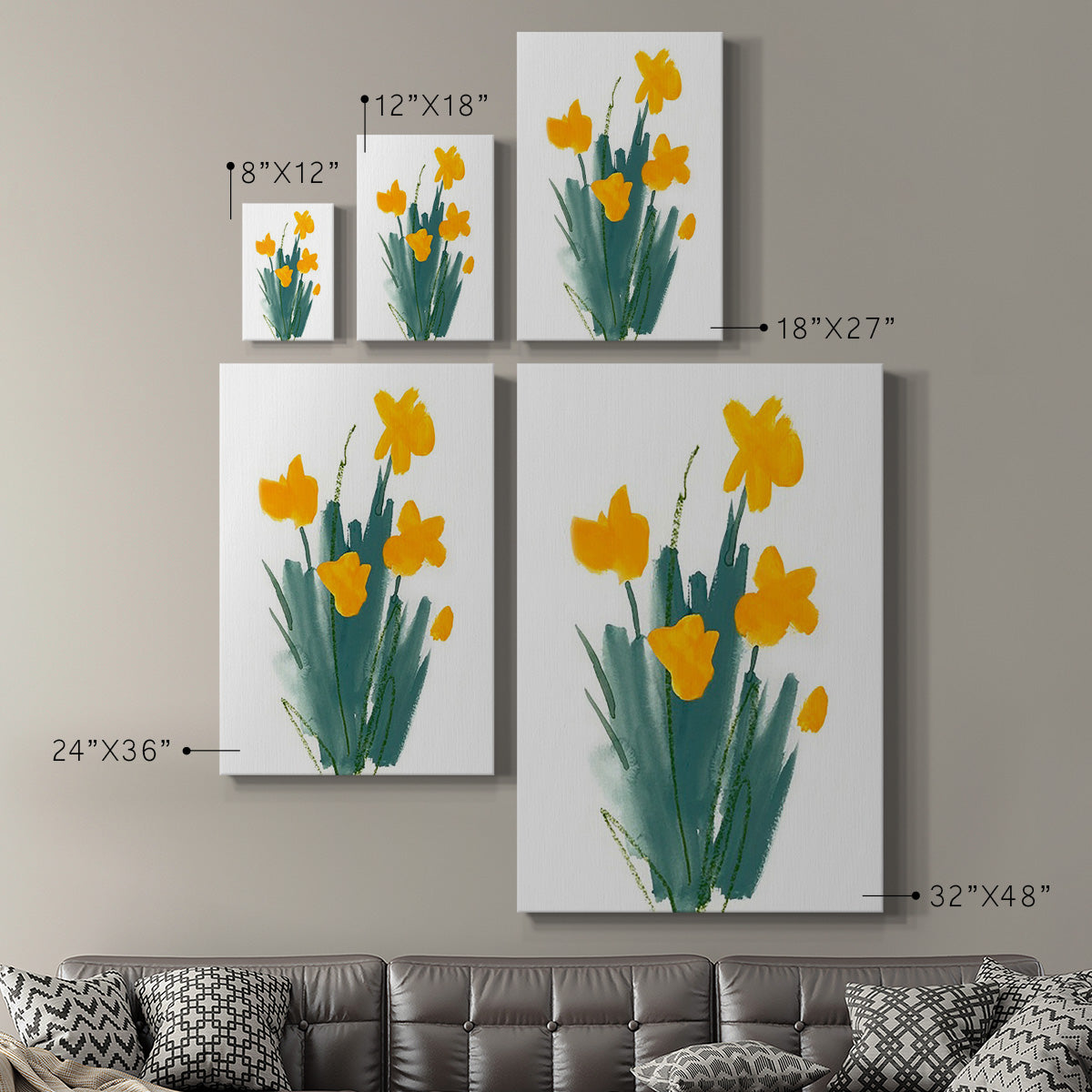 Daffodil Bunch II - Canvas Art Print