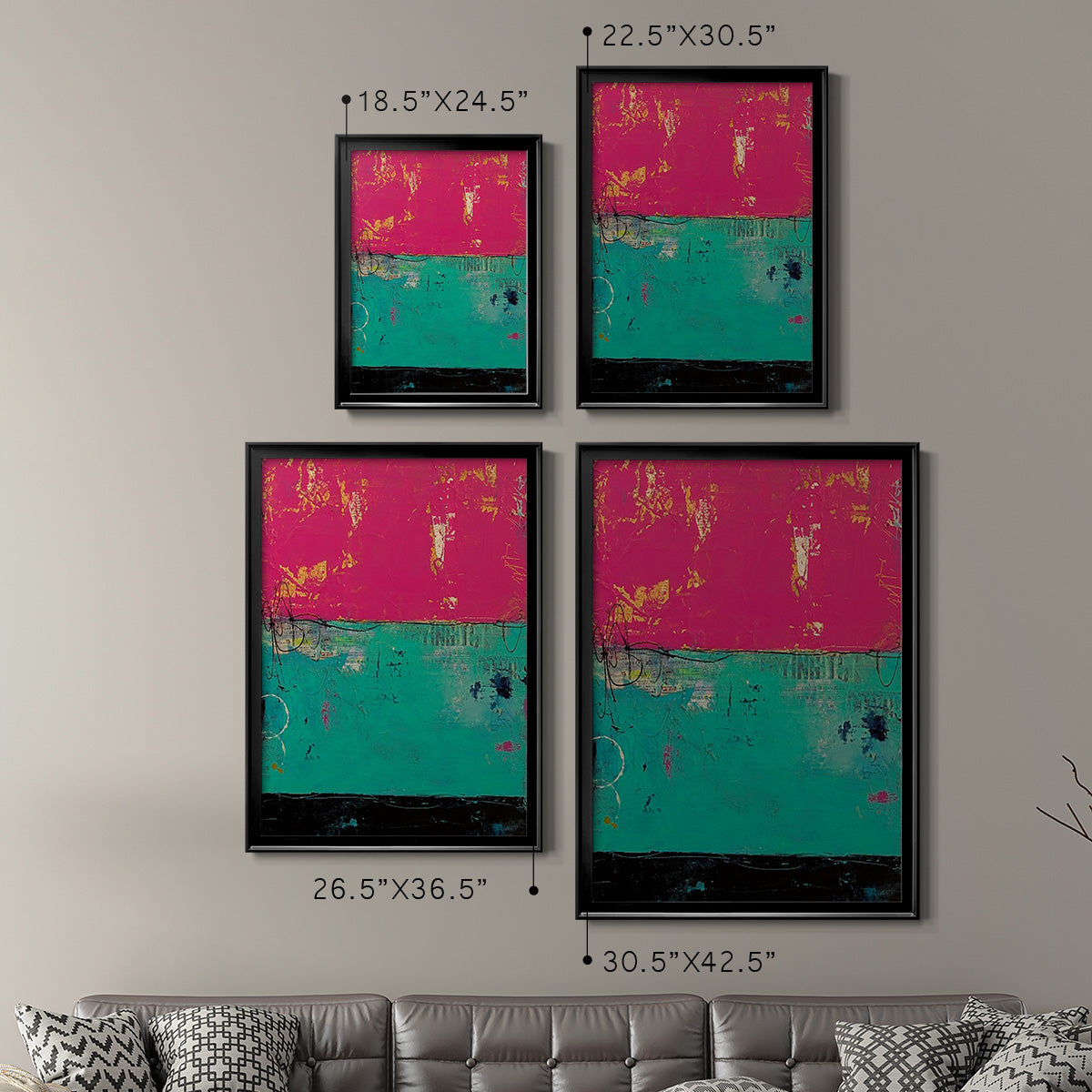 Good Mood - Modern Framed Canvas Print