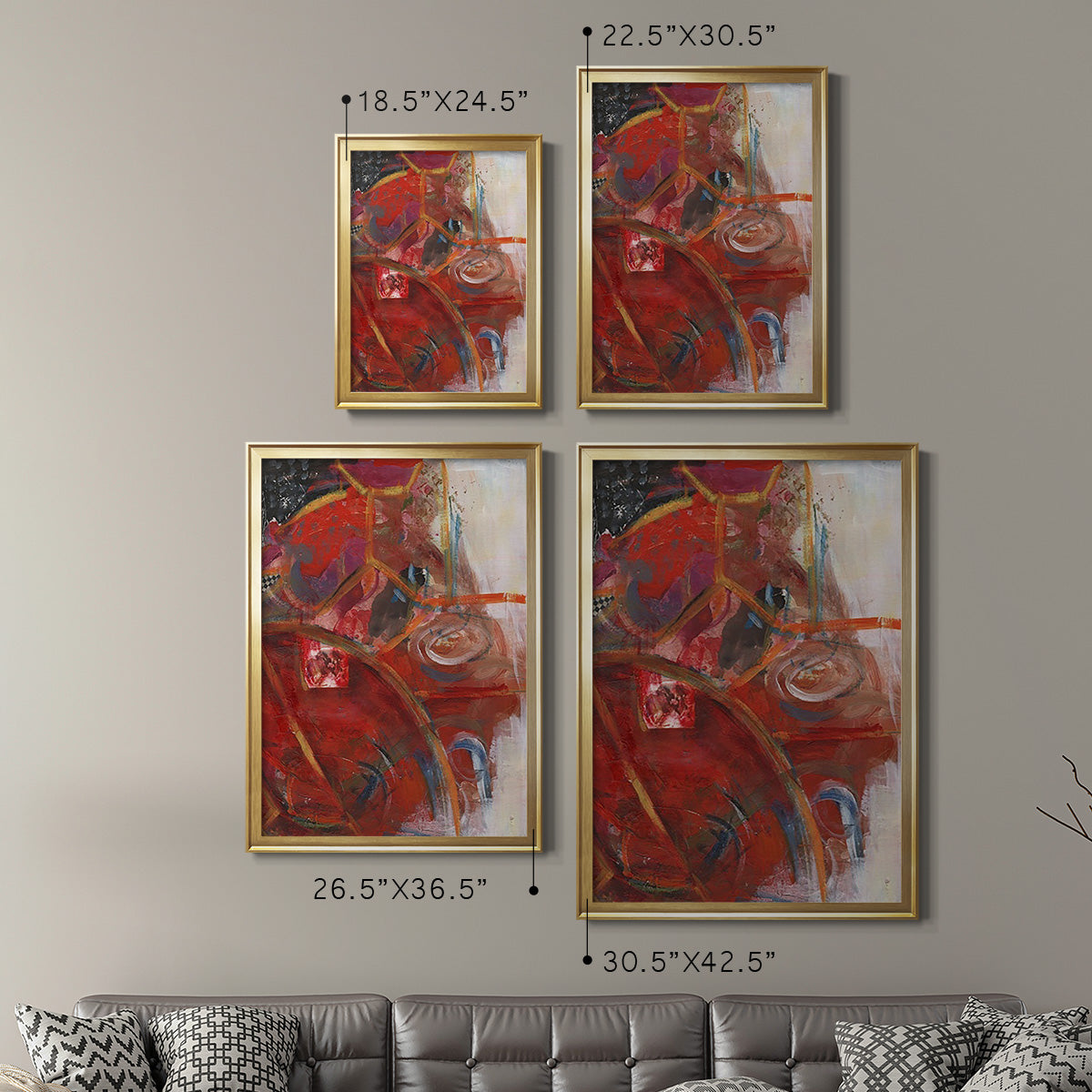 City Life I - Modern Framed Canvas Print