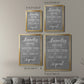 Laundry Schedule - Modern Framed Canvas Print