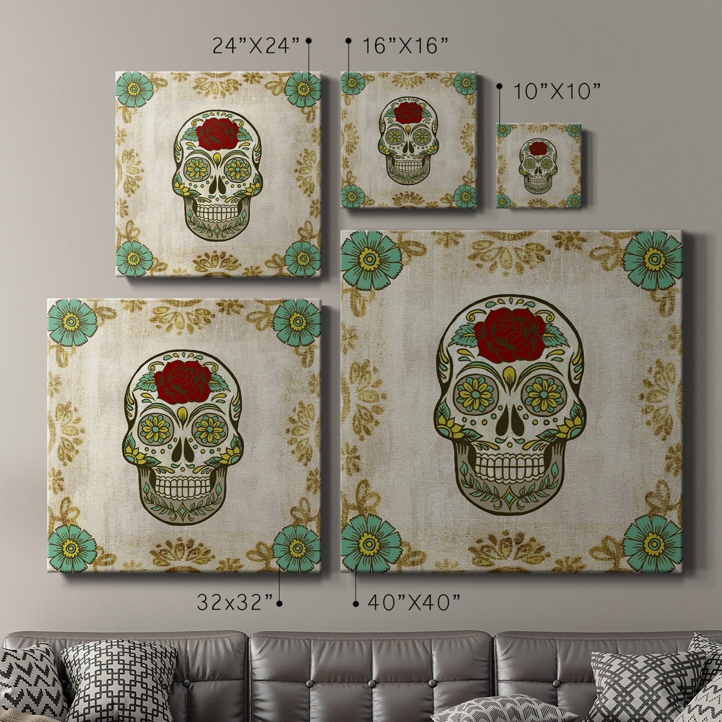 Day of the Dead III-Premium Gallery Wrapped Canvas - Ready to Hang