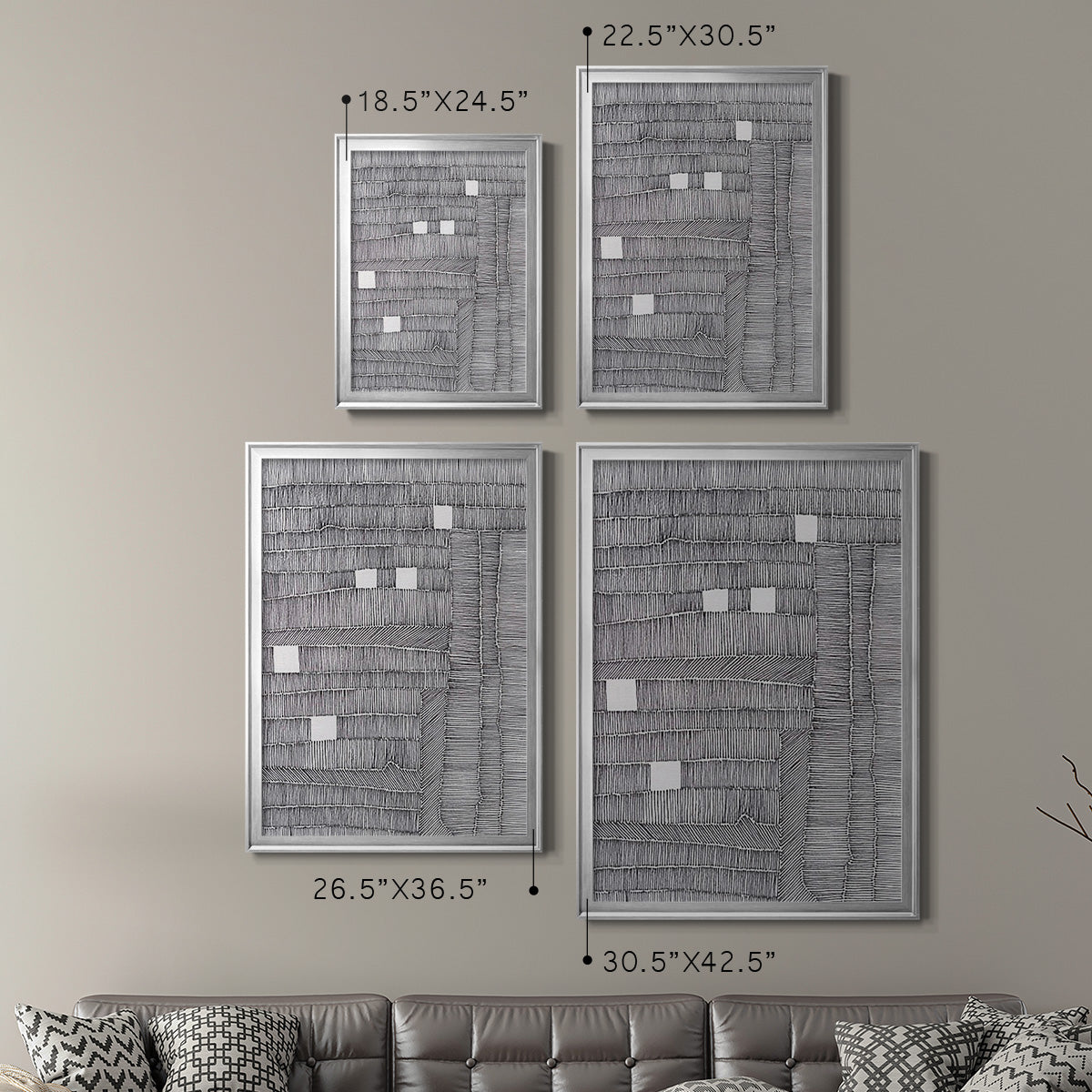 Tedious II - Modern Framed Canvas Print