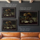American social club scene painting by George Bellows in an ornate black frame with gilded inner detail shown in multiple size options.