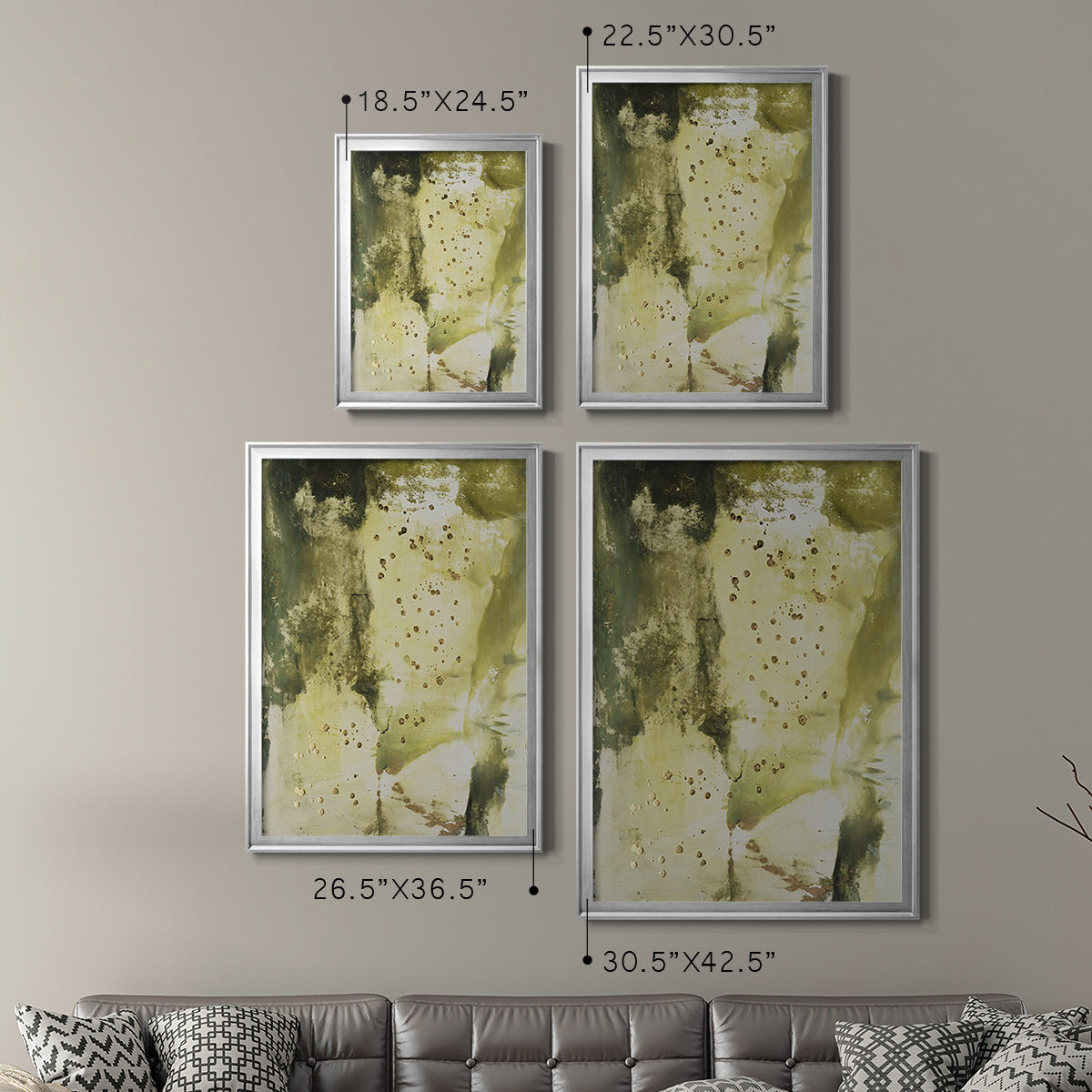 Canyon Diptych II - Modern Framed Canvas Print