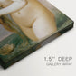 Close-up of a gallery-wrapped canvas corner showing a balanced image with soft contrast and elegance, highlighting texture and print detail.