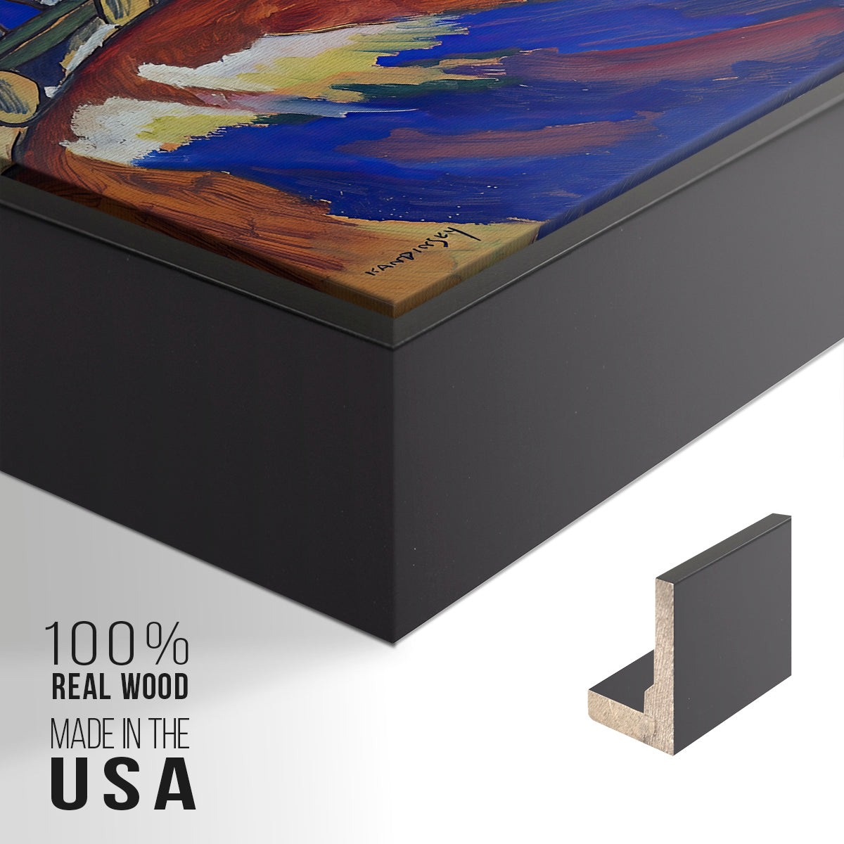Painting with Troika, 1911 - Floater Framed Canvas Print