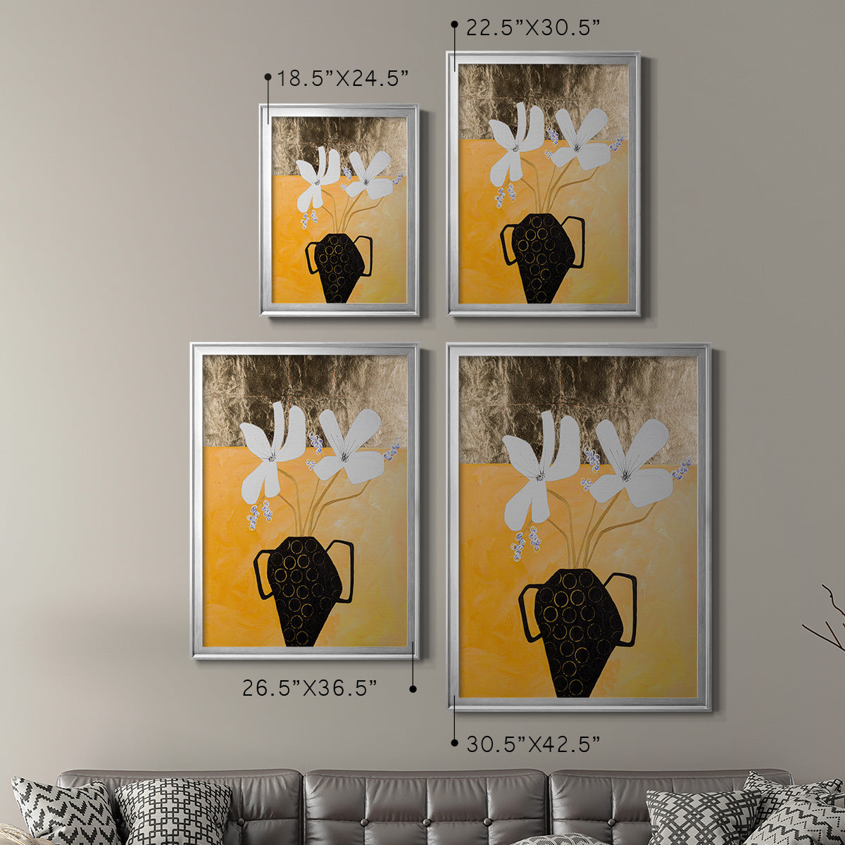 Enjoying the Company We Keep II - Modern Framed Canvas Print