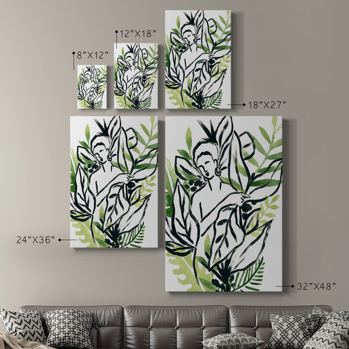 Tropical Sketchbook IV - Canvas Art Print