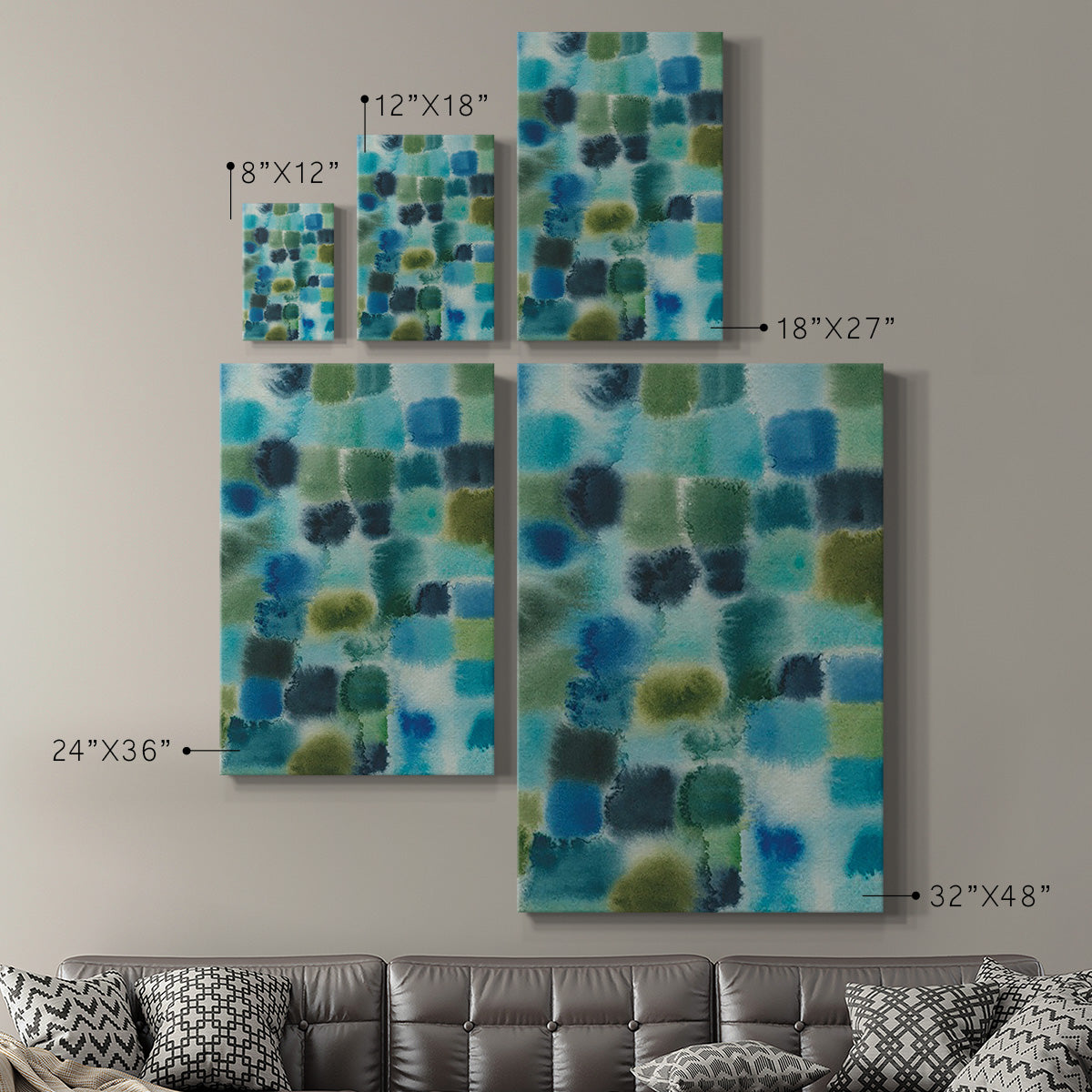 Earthy Plexus II Premium Gallery Wrapped Canvas - Ready to Hang