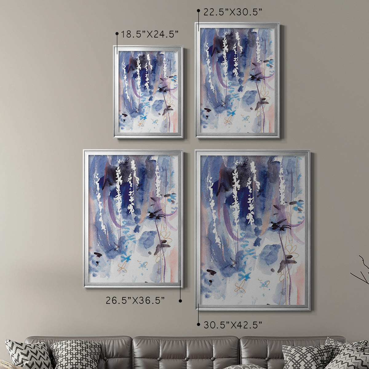 Late Night Breeze II - Modern Framed Canvas Print
