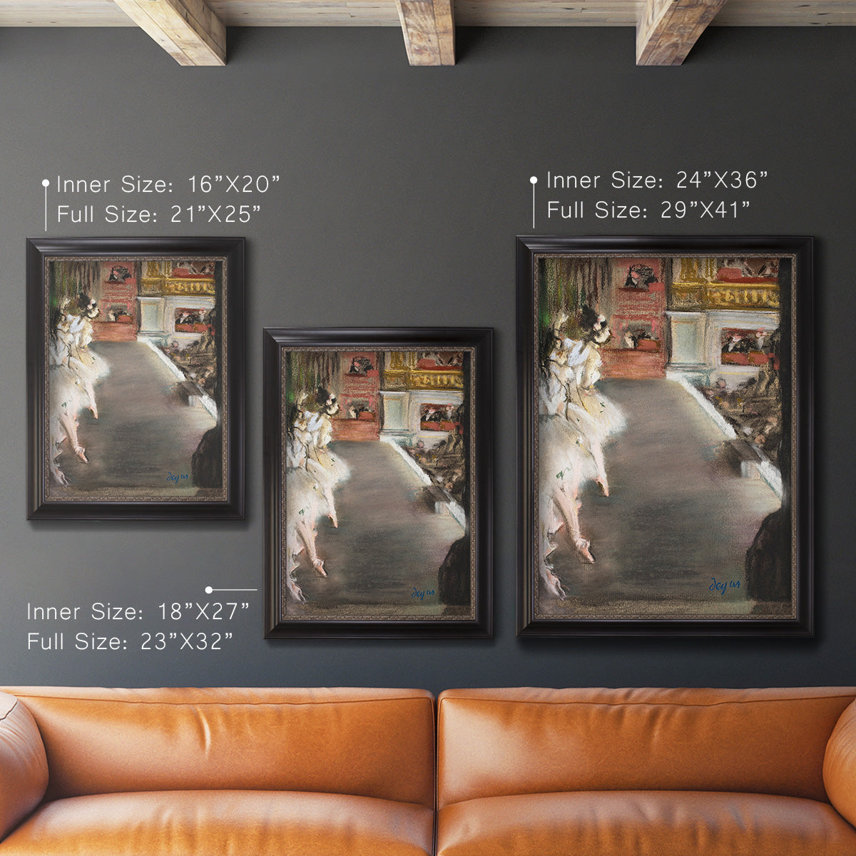 Dancers at the Old Opera House - Ornate Framed Canvas Print