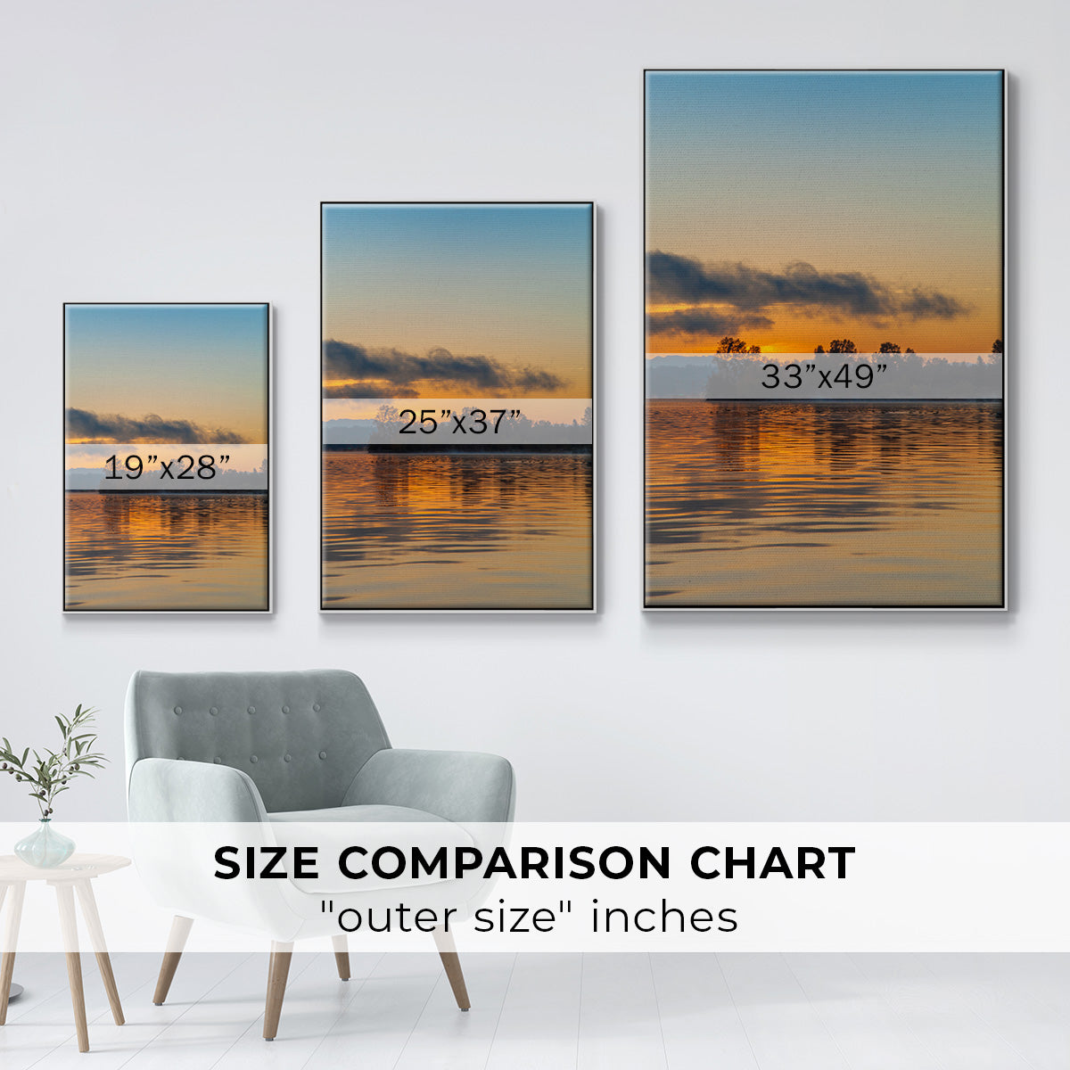 Molten Gold - Floater Framed Canvas Print