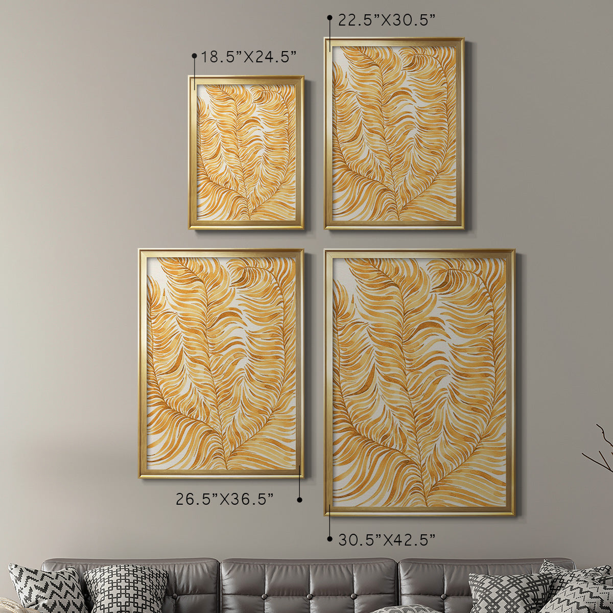 Quiet Harmony IV - Modern Framed Canvas Print