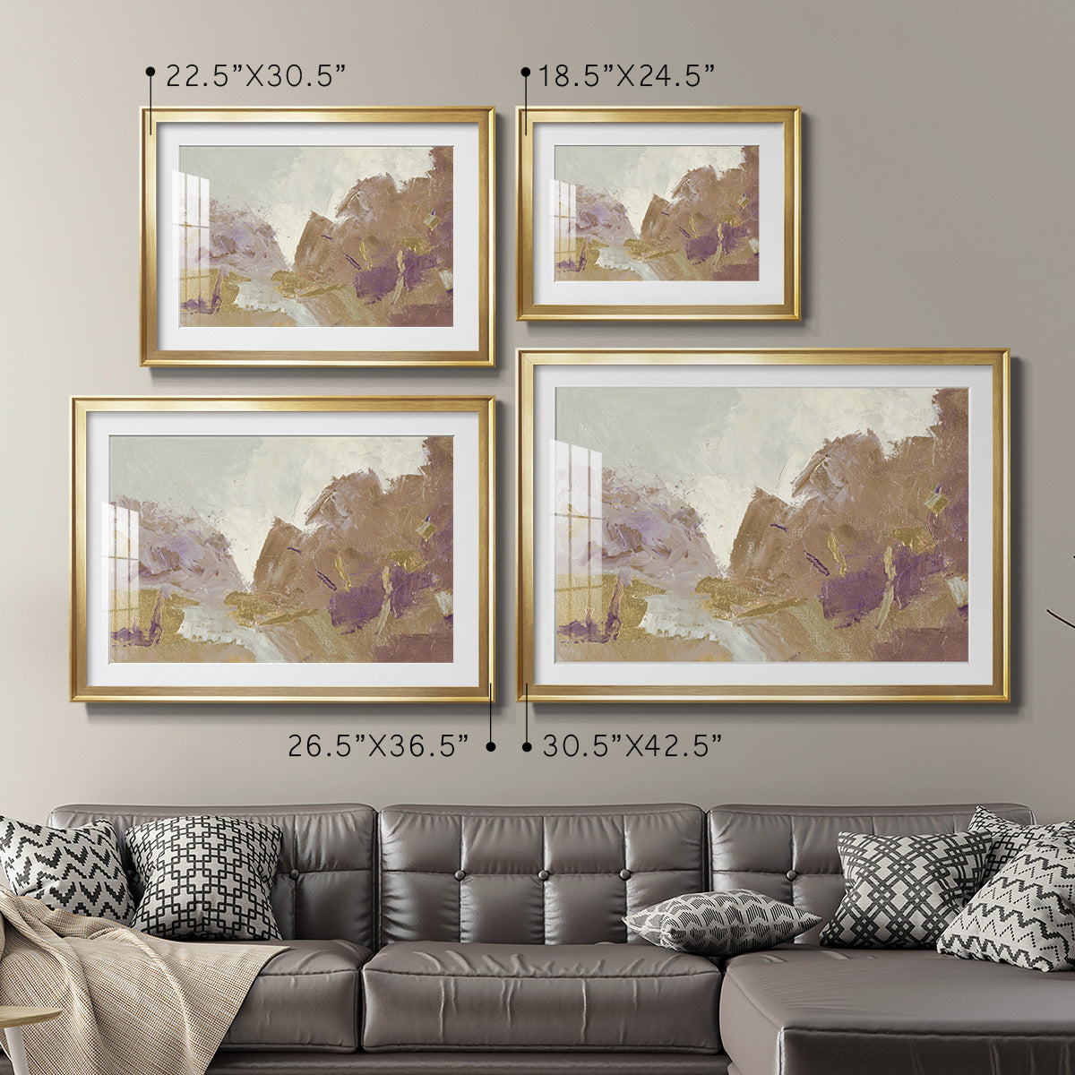 Fall Clearing Variation 2 - Modern Framed Art Print