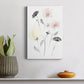 Blush & Black Wildflowers II Premium Gallery Wrapped Canvas - Ready to Hang