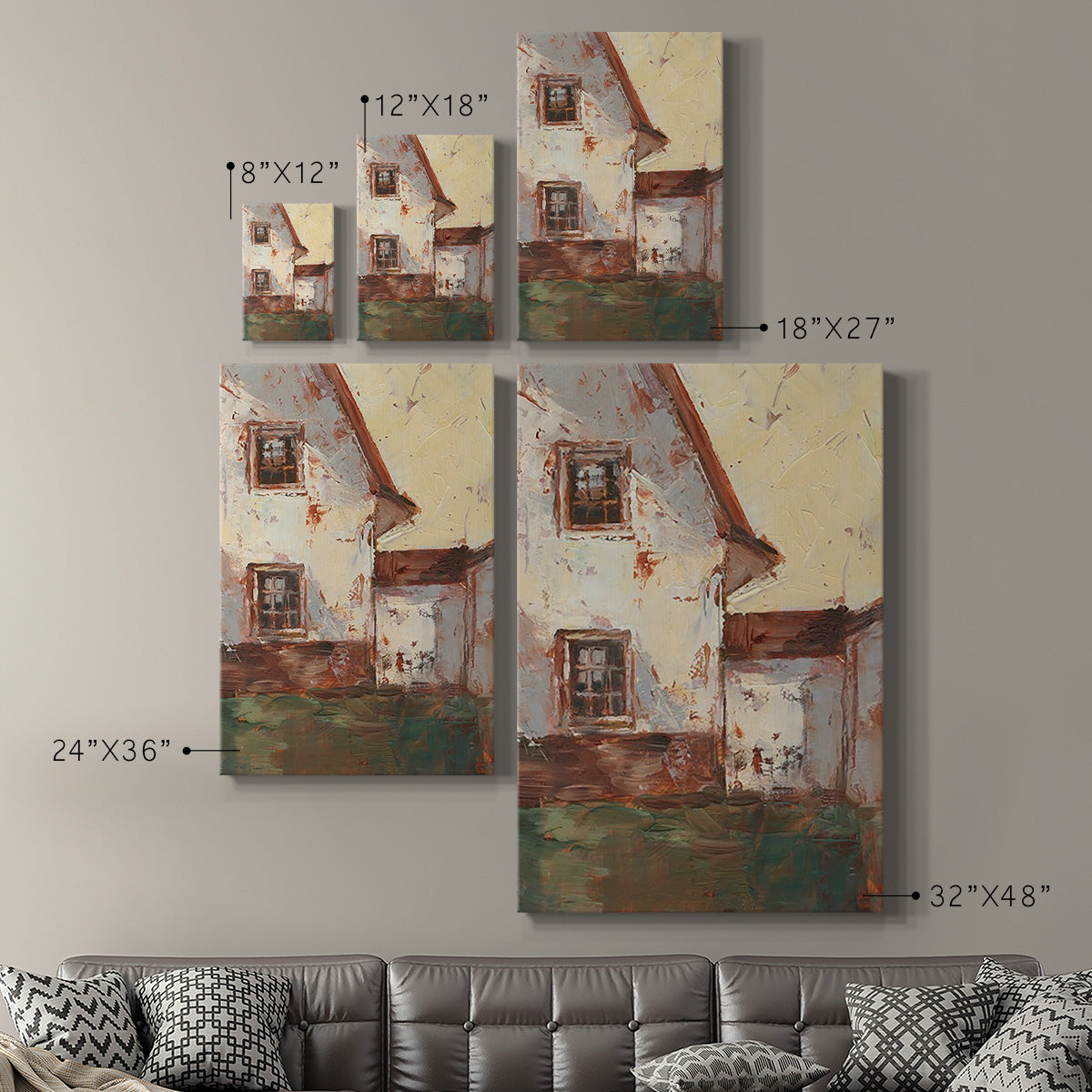 Sunlit Barn I - Canvas Art Print