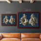 Conch Shells on Navy II Premium Framed Canvas- Ready to Hang