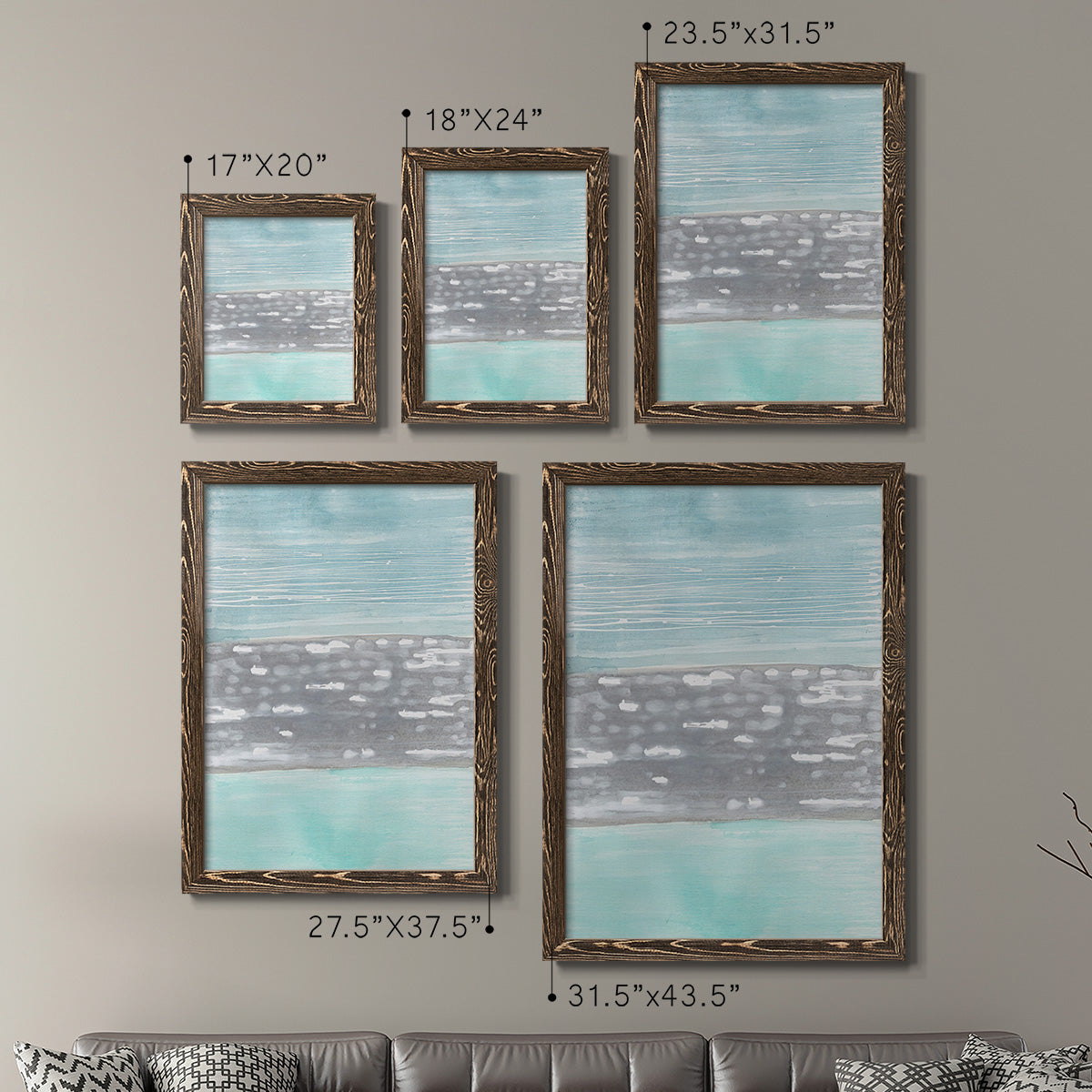 Hydrusphere I - Premium Framed Canvas 2 Piece Set - Ready to Hang