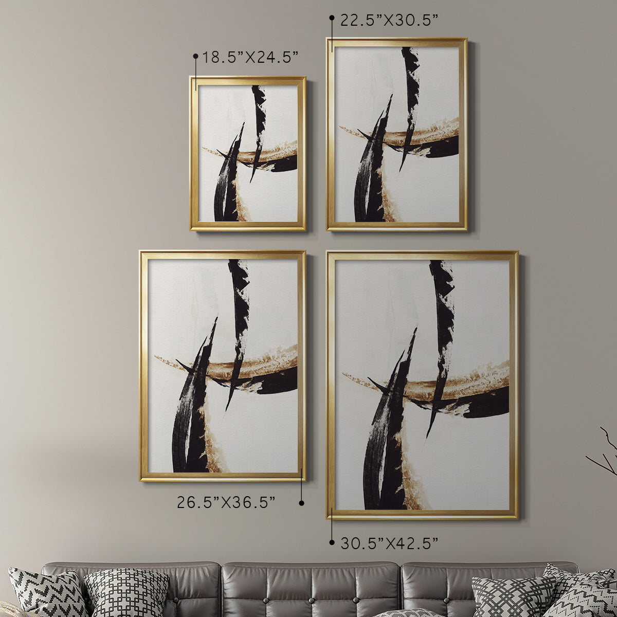 High Style II - Modern Framed Canvas Print