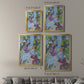 Iris Garden - Modern Framed Canvas Print