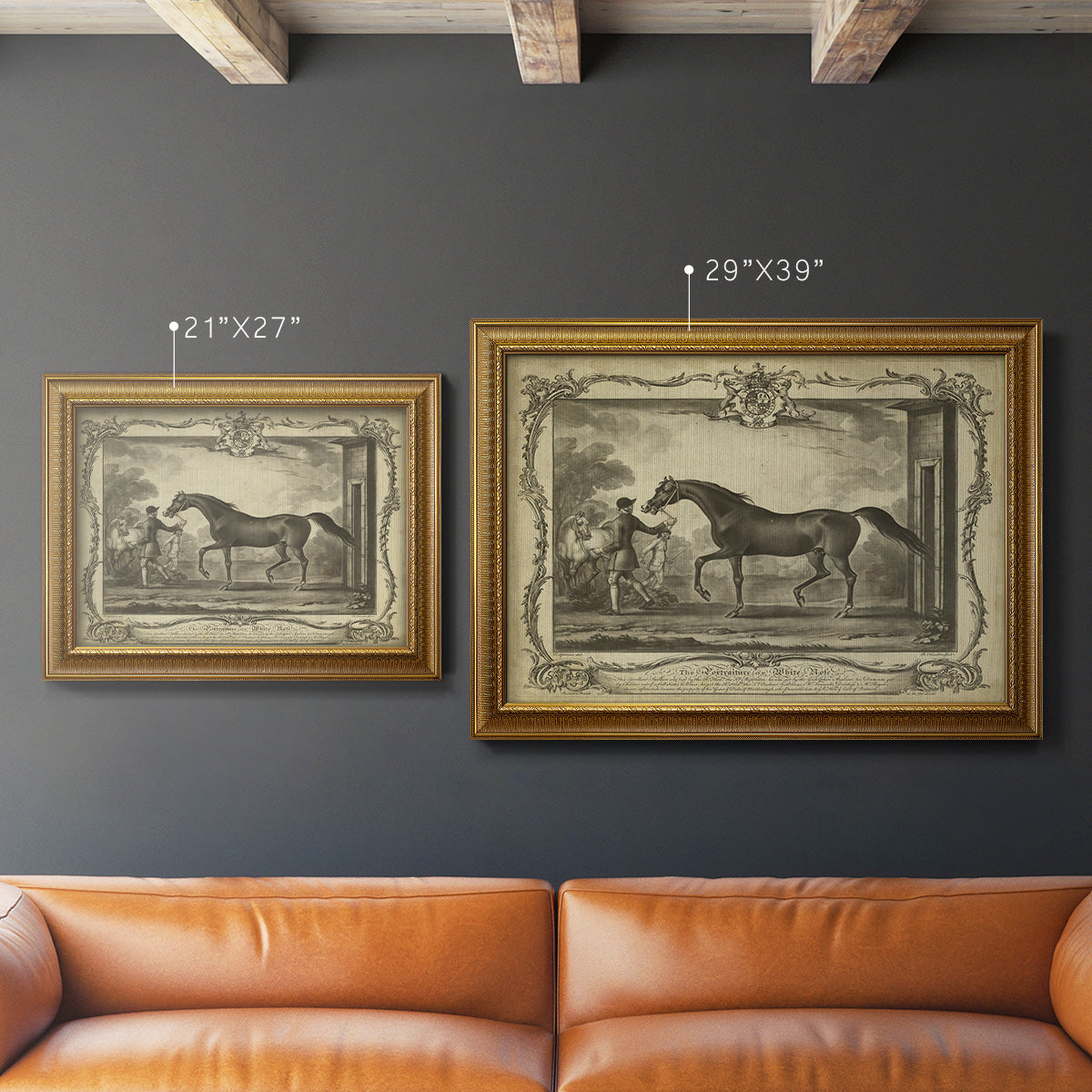 Distinguished Horses IV Premium Framed Canvas- Ready to Hang