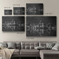 Chicago Panorama Black & White - Canvas Art Print
