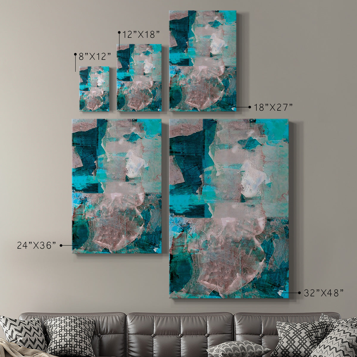 Impasto III Premium Gallery Wrapped Canvas - Ready to Hang