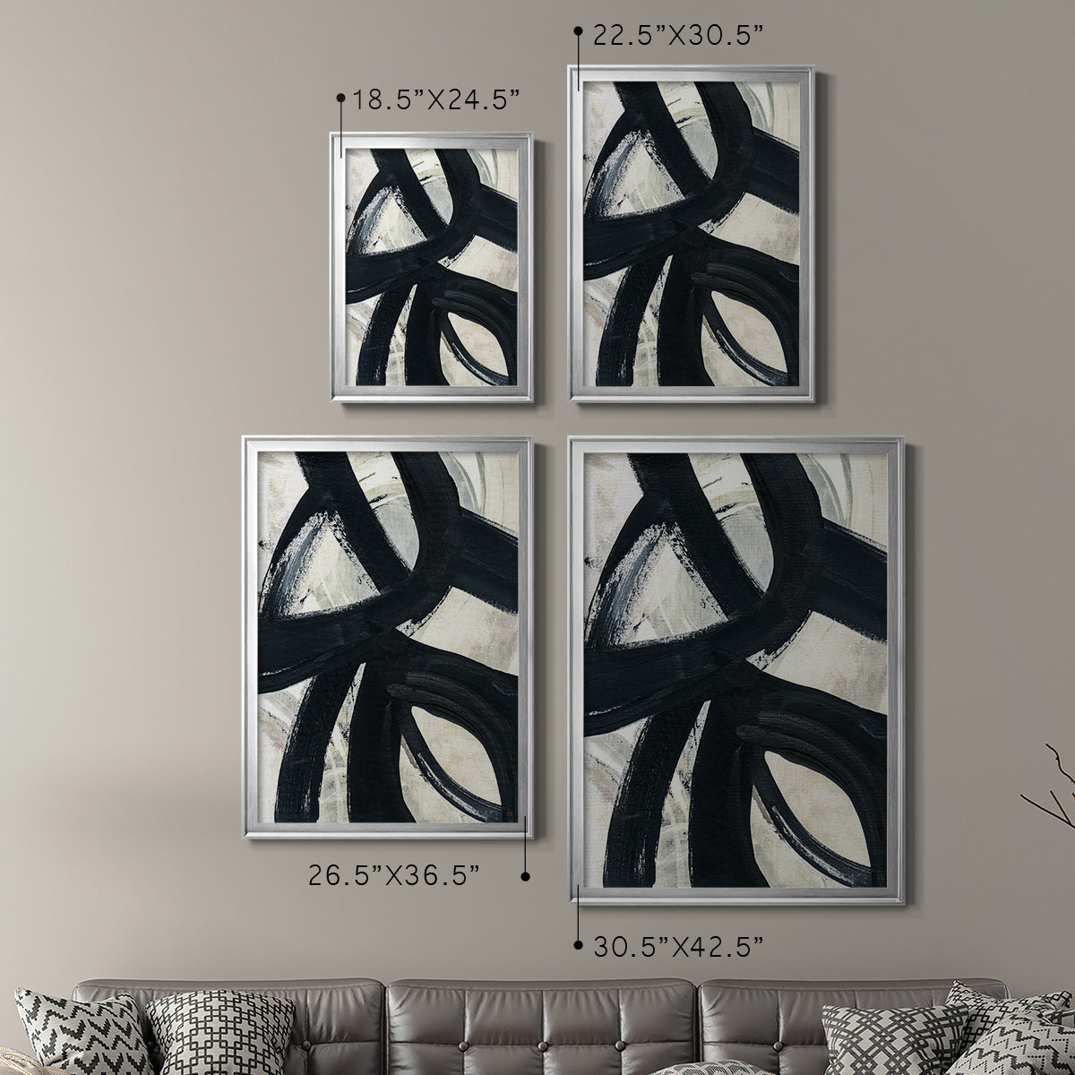 A Day in Brooklyn - Modern Framed Canvas Print