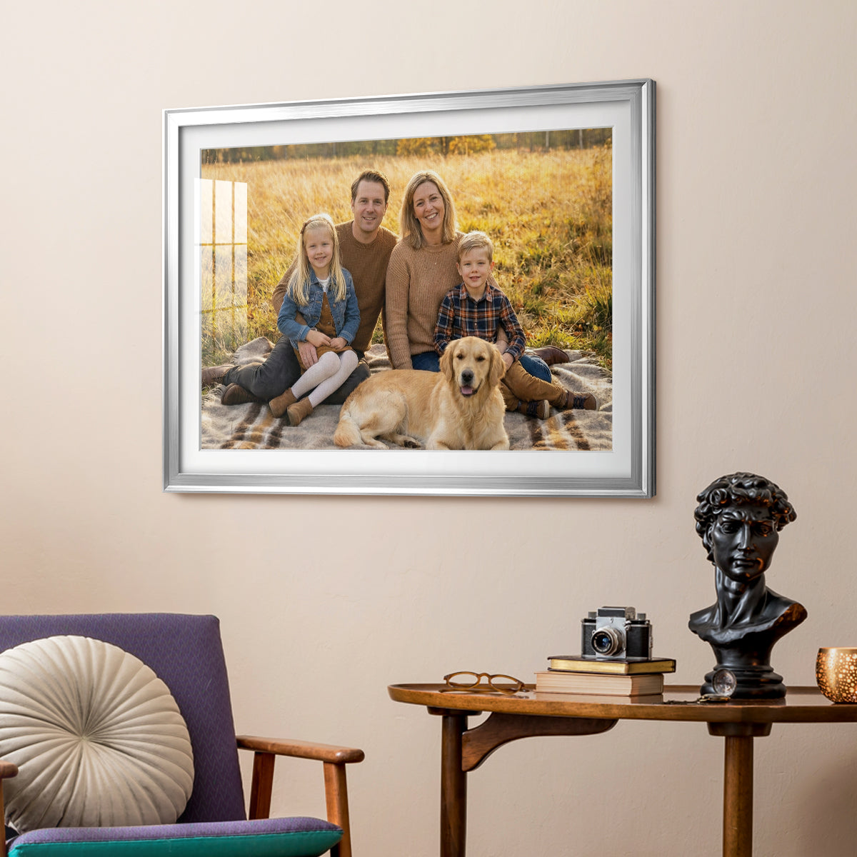Modern Custom Framed Paper