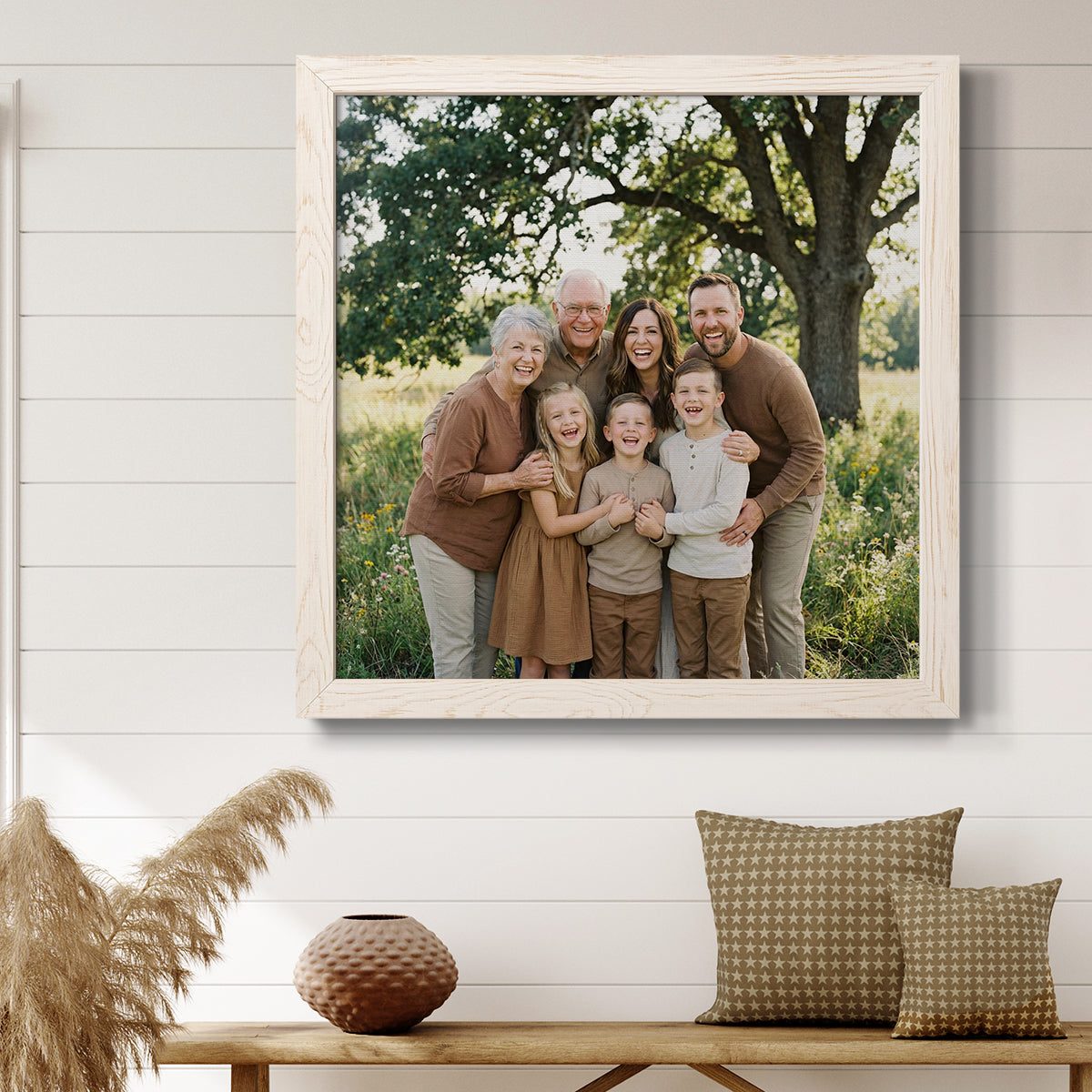 Square Custom Rustic Frames - Gallery Wrapped Canvas or Prints