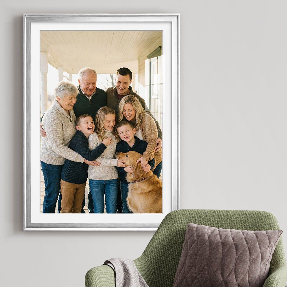 Modern Custom Framed Paper