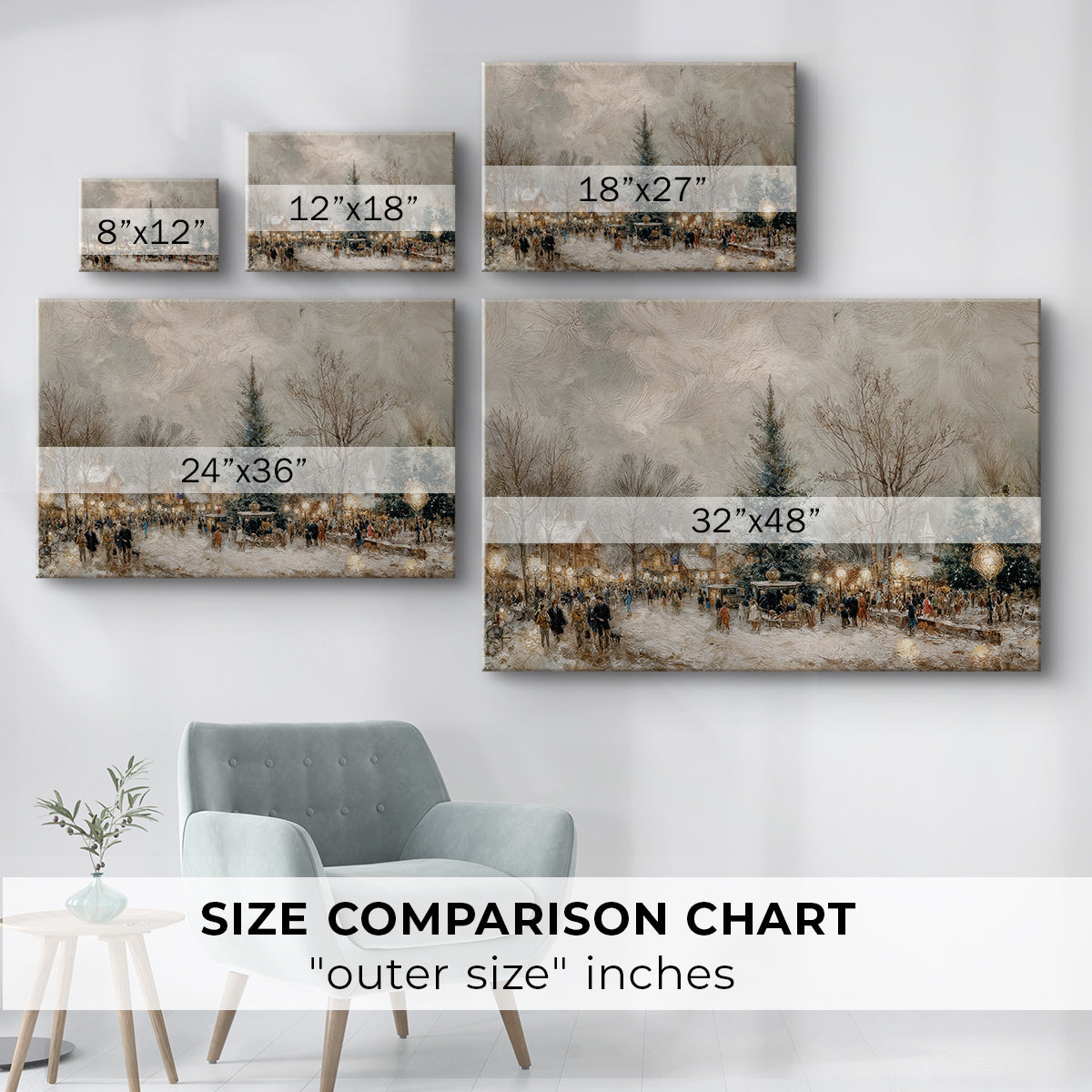 Sleigh of Honeyed Blessing - Canvas Art Print