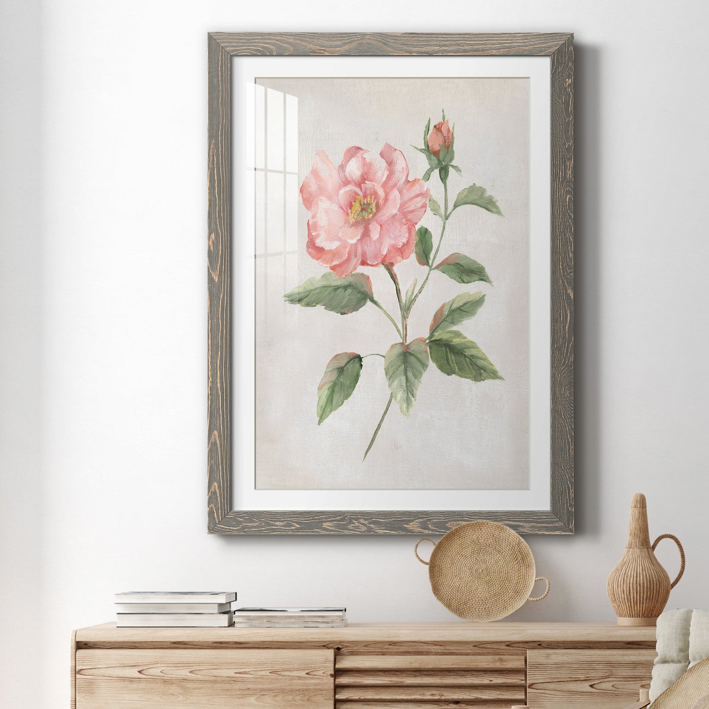 Grandiflora II - Premium Framed Print - Distressed Barnwood Frame - Ready to Hang