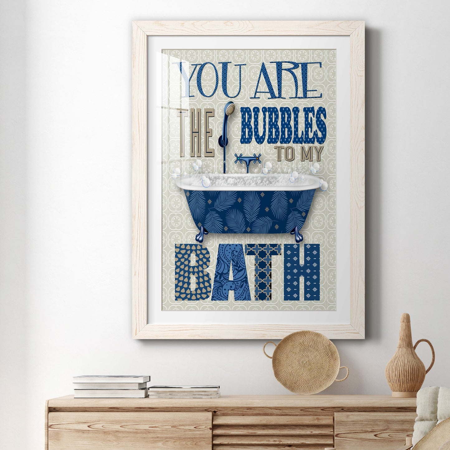 Bubble Bath - Premium Framed Print - Distressed Barnwood Frame - Ready to Hang