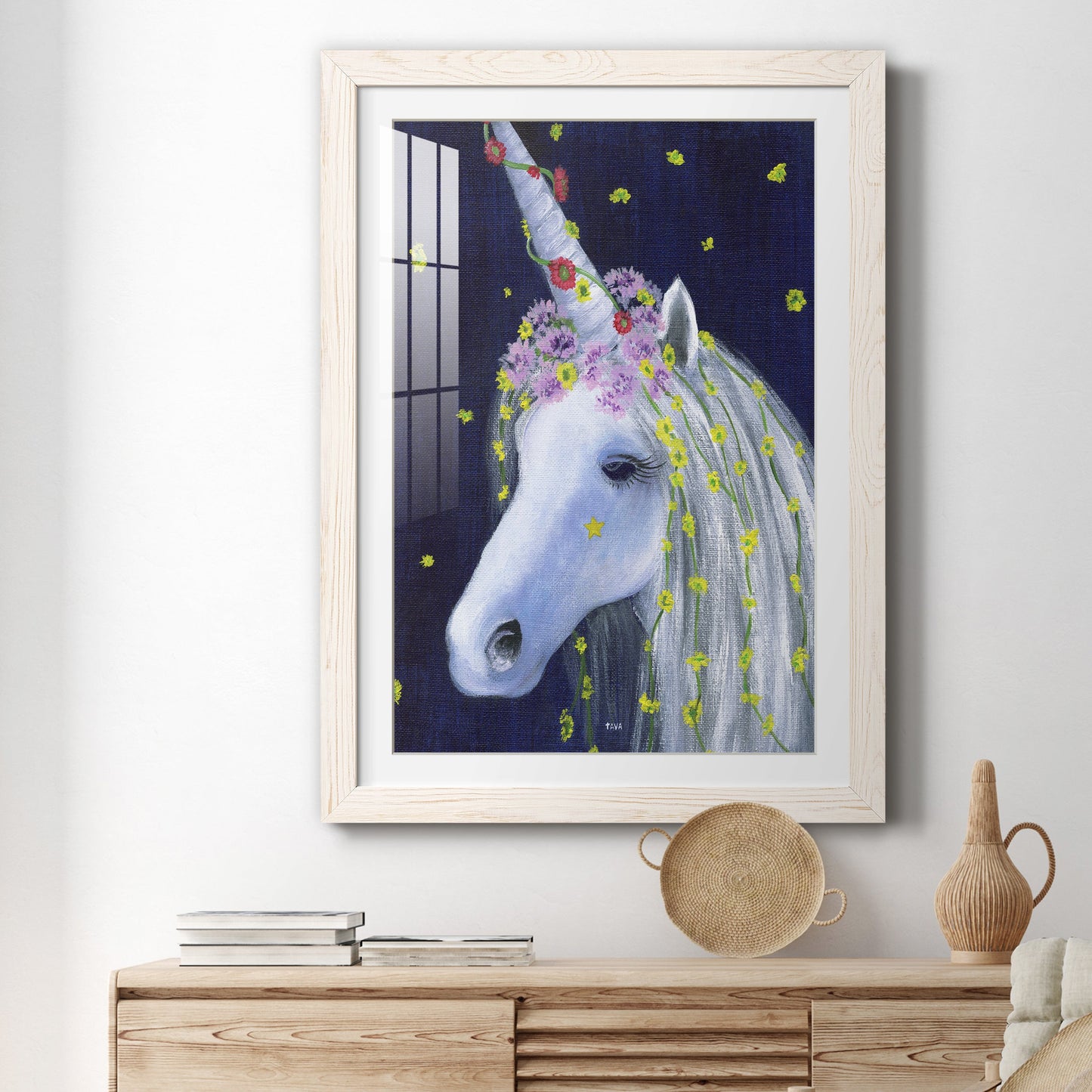 Unicorn IV - Premium Framed Print - Distressed Barnwood Frame - Ready to Hang