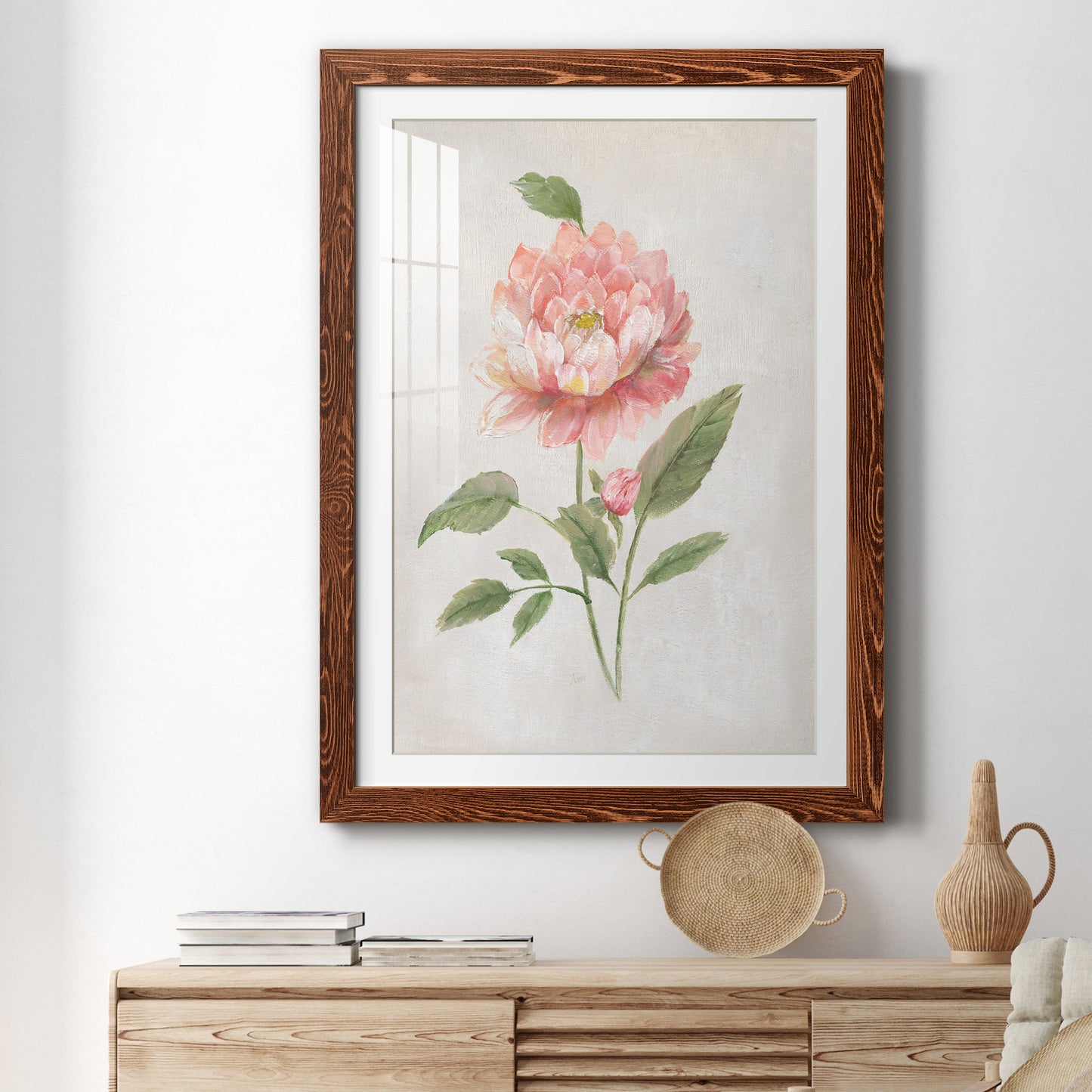 Grandiflora III - Premium Framed Print - Distressed Barnwood Frame - Ready to Hang